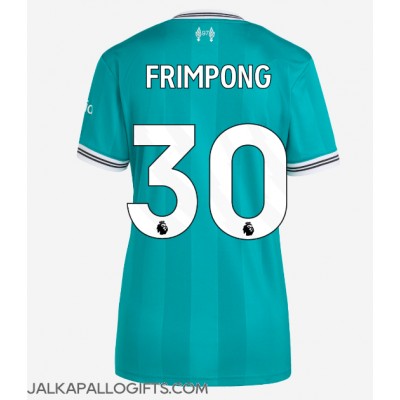 Liverpool Jeremie Frimpong #30 Kolmaspaita Naiset 2025-26 Lyhythihainen Liverpool Jeremie Frimpong #30 Kolmaspaita Naiset 2025-26 Lyhythihainen